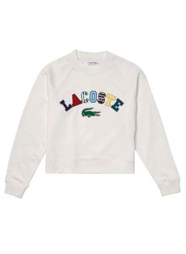 Sudadera Lacoste SF5762 Blanca para Mujer