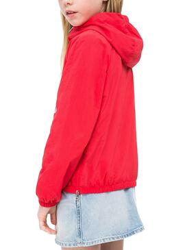 Chaqueta Calvin Klein Packable Rojo Para Niña