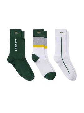 Calcetines Lacoste RA4263 Pack 3 Para Hombre