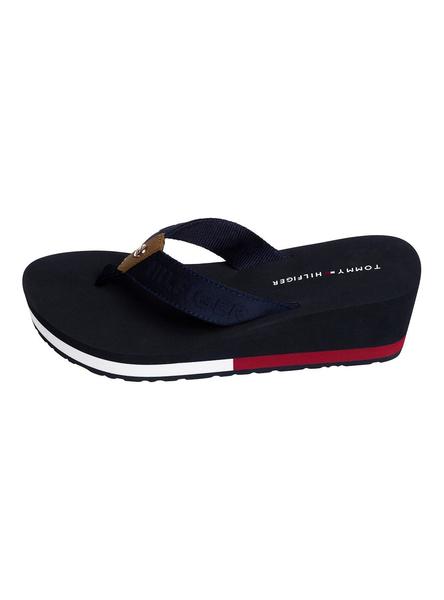 Sandalia Tommy Hilfiger Flag Marino Mujer