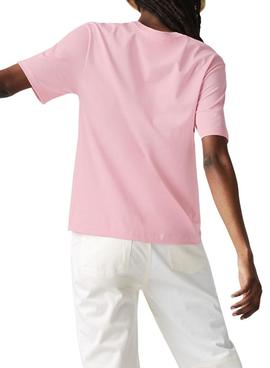 Camiseta Lacoste TF5441 Rosa para Mujer