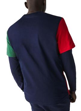 Camiseta Lacoste TH1203 Multicolor para Hombre