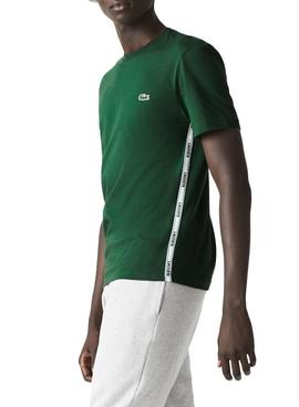 Camiseta Lacoste TH1207 Verde para Hombre
