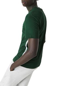 Camiseta Lacoste TH1207 Verde para Hombre