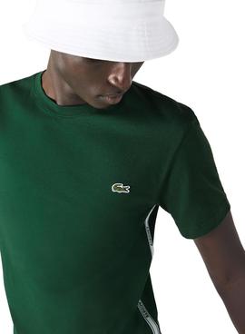 Camiseta Lacoste TH1207 Verde para Hombre
