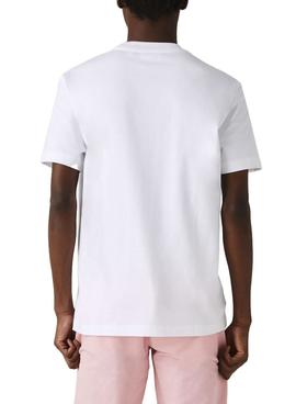 Camiseta Lacoste TH3356 Blanca para Hombre