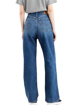 Pantalon Vaquero Levis High Loose Azul para Mujer