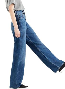 Pantalon Vaquero Levis High Loose Azul para Mujer