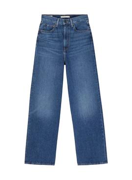 Pantalon Vaquero Levis High Loose Azul para Mujer