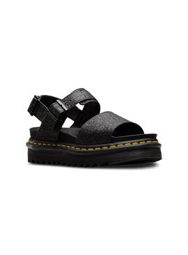 Sandalias Dr. Martens Voss Glitter Negro Mujer