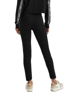 Leggings Tommy Jeans Taping Negro para Mujer