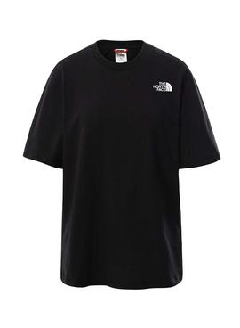 Camiseta The North Face Relaxed RB Negra Mujer