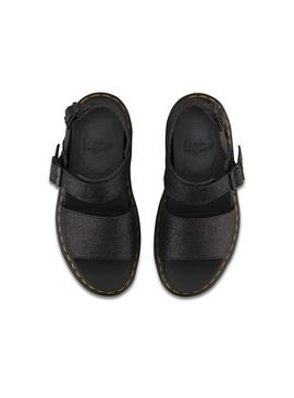 Sandalias Dr. Martens Voss Glitter Negro Mujer