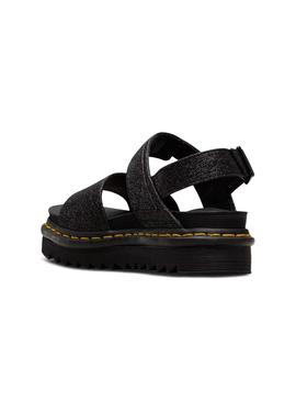 Sandalias Dr. Martens Voss Glitter Negro Mujer