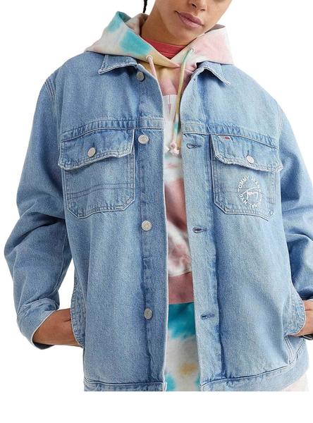 Chaqueta Vaquera Tommy Jeans Oversized Azul Mujer