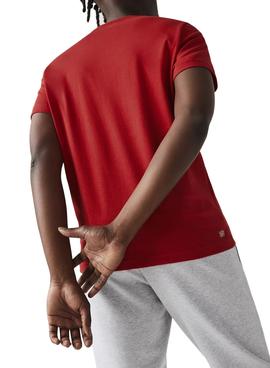 Camiseta Lacoste TH0851 Roja para Hombre