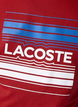 Camiseta Lacoste TH0851 Roja para Hombre
