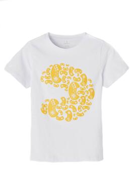 Camiseta Name It Pacman Justus Blanca para Niño
