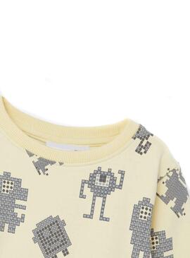 Sudadera Name It Baldur Beige para Niño 