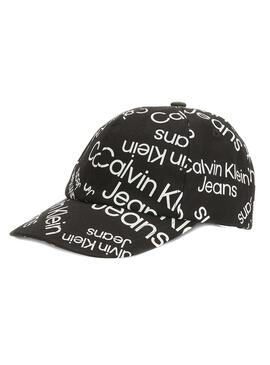 Gorra Calvin Klein Stack Logo Negra para Kids