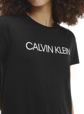 Vestido Calvin Klein Inst Logo Negro para Niña
