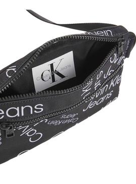 Riñonera Calvin Klein Stack Logo Negra para Kids
