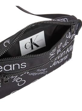 Riñonera Calvin Klein Stack Logo Negra para Kids