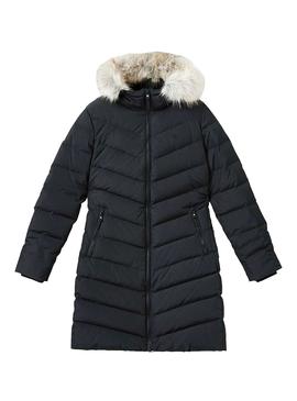 Abrigo Calvin Klein Jeans Long Down Negro Mujer