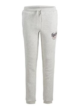 Pantalon Chandal Jack and Jones Logo Blanco Niño