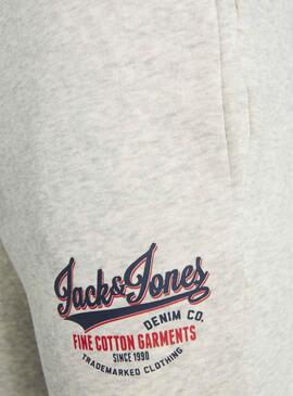 Pantalon Chandal Jack and Jones Logo Blanco Niño