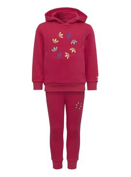Conjunto Adidas Sudadera Pantalon Rosa para Niña
