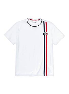 Camiseta Lacoste Sport Olympics Blanco para Hombre