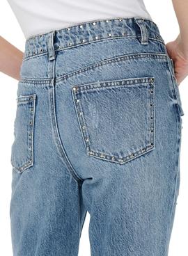 Pantalon Vaquero Only Fine Hi Rise Azul para Mujer