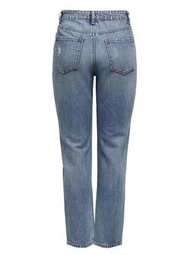 Pantalon Vaquero Only Fine Hi Rise Azul para Mujer