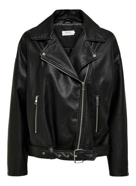 Chaqueta Only Bella Biker Polipiel Negra Mujer