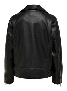 Chaqueta Only Bella Biker Polipiel Negra Mujer