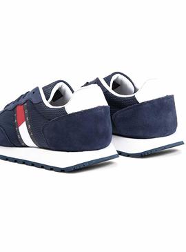 Zapatillas Tommy Jeans Mix Runner Marino Hombre