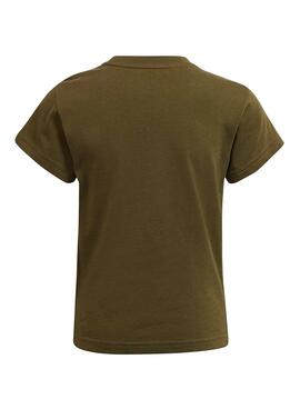 Camiseta Adidas Trefoil Verde para Kids