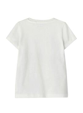 Camiseta Name It Votea Blanca para Niña