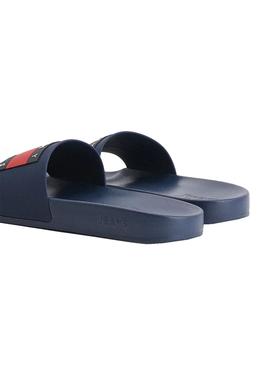 Chanclas Tommy Jeans Flag Marino para Hombre