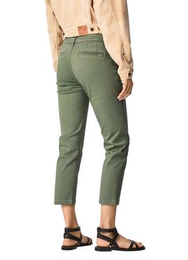 Pantalon Pepe Jeans Maura Verde para Mujer