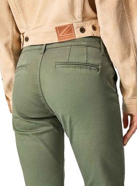 Pantalon Pepe Jeans Maura Verde para Mujer