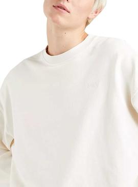 Sudadera Levis Work From Home Blanca para Mujer