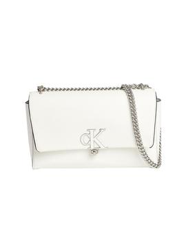Bolso Calvin Klein Minimal Monogram Blanco Mujer