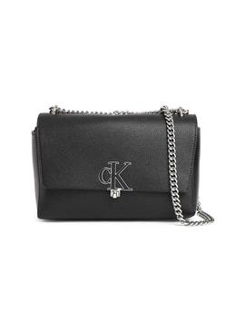 Bolso Calvin Klein Minimal Monogram Negro Mujer