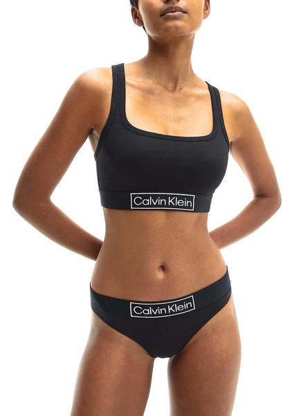 Desempacando cráneo Pico Sujetador Calvin Klein Unlined Negro para Mujer