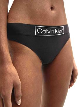 Tanga Calvin Klein Negro para Mujer