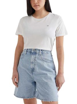 Camiseta Tommy Jeans Soft Blanca para Mujer