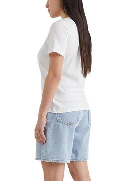 Camiseta Tommy Jeans Soft Blanca para Mujer