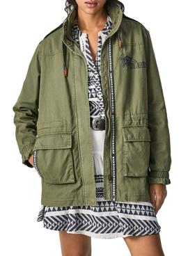 Chaqueta Pepe Jeans Filipa Militar Verde Mujer